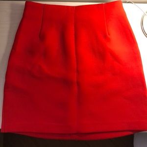 H&M red mini skirt